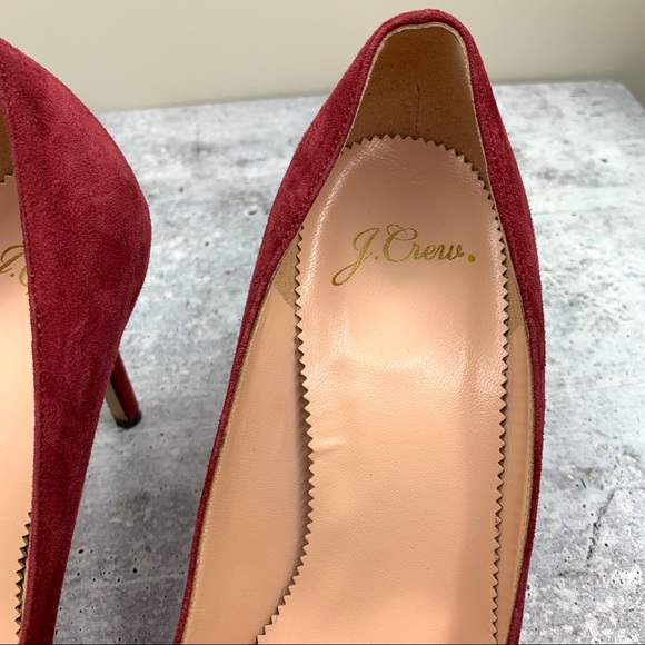 J.Crew Elsie Suede V-Cut Pointed Toe Heel - Picture 4 of 8